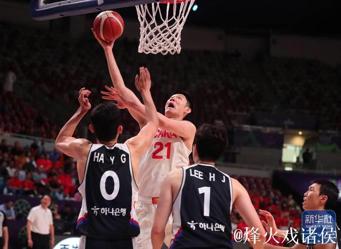 男篮世界杯预选赛：中国男篮在北京五棵松体育馆对阵韩国队